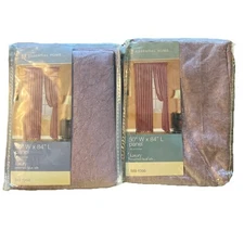 ESSENTIAL HOME 50 x 84" L Panel Tea Rose Lot of 2