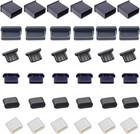 36 PCS USB Anti Poussière Cache Prises - Bouchons Silicone pour Ports A, Micro USB, Type C
