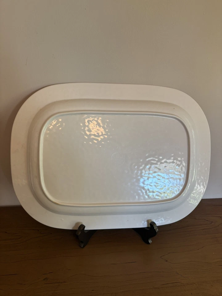 Williams Sonoma Blue &white Floral Aerin Melamine Platter 17.25” X 12.5” - Image 2 of 4