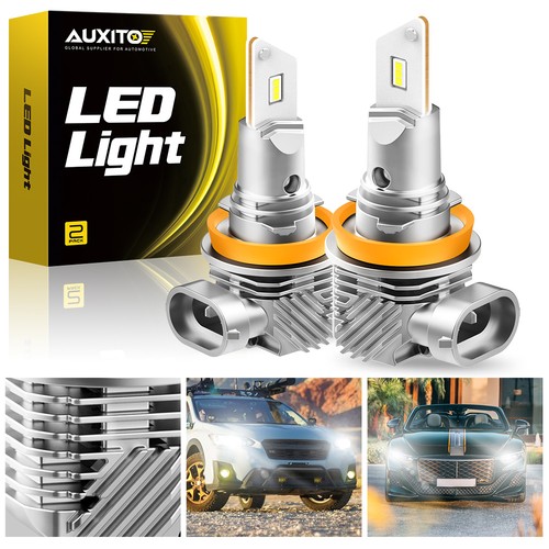 AUXITO H11 H8 LED Headlight Bulbs Hi/Lo Beam Light 4800000LM 120W High Power Q10 - Foto 18 di 27