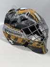 TOM BARRASSO MARC-ANDRE FLEURY SIGNED PITTSBURGH PENGUINS FS GOALIE MASK JSA COA — photo 1