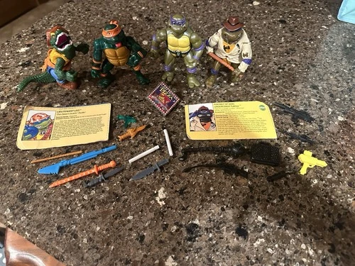 Vintage Teenage Mutant Ninja Turtles Figures TMNT