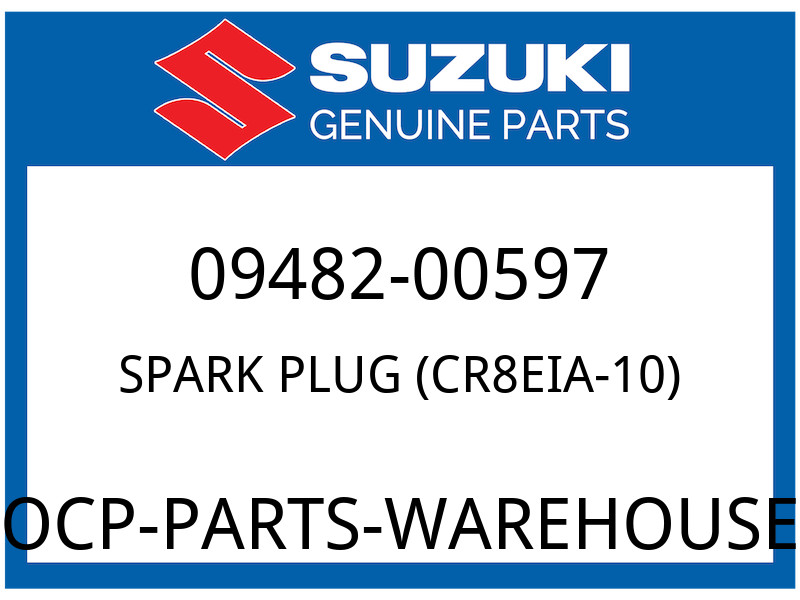 Suzuki OEM Part 09482-00597 SPARK PLUG CR8EIA-10