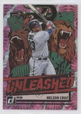 2021 Panini Donruss Unleashed Pink Fireworks Nelson Cruz #UNL12 0bt4