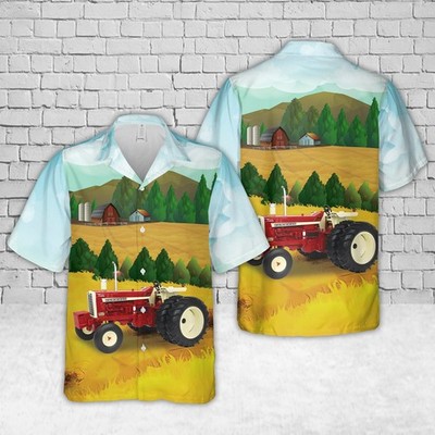 IH Farmall 1206 Tractor Hawaiian Shirt