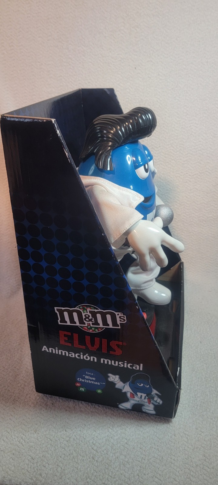 NIB 2011 Elvis Blue M&M MM's Musical Animation Figure Collectors Ed. READ