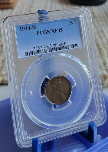 1924-D  Lincoln Wheat Cent - PCGS XF45