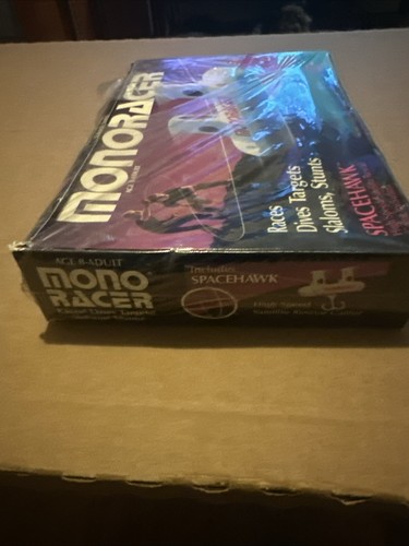 Vintage NEU 1985 Monoracer Spacehawk Barclay Toys Stunt Racer Space Hawk Zielscheibe - Bild 4 von 16