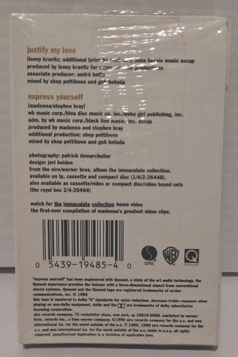 MADONNA - CASSETTE SINGLE - JUSTIFY MY LOVE - SELLADO - Imagen 2 de 3