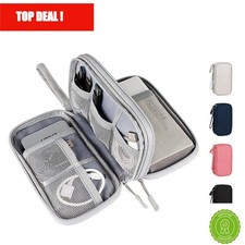 Cable Organizer Bag Waterproof Travel Case for USB Cords Chargers