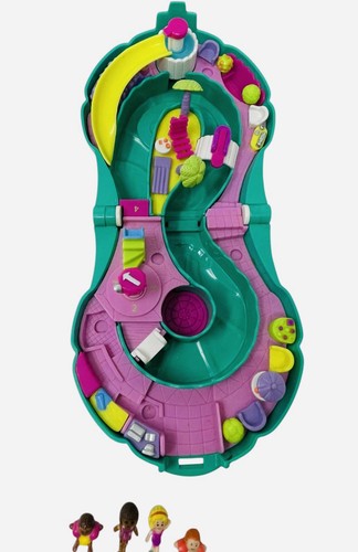 Parco acquatico Polly Pocket vintage 1995 Splash 'n Slide Bluebird completo - Foto 3 di 11