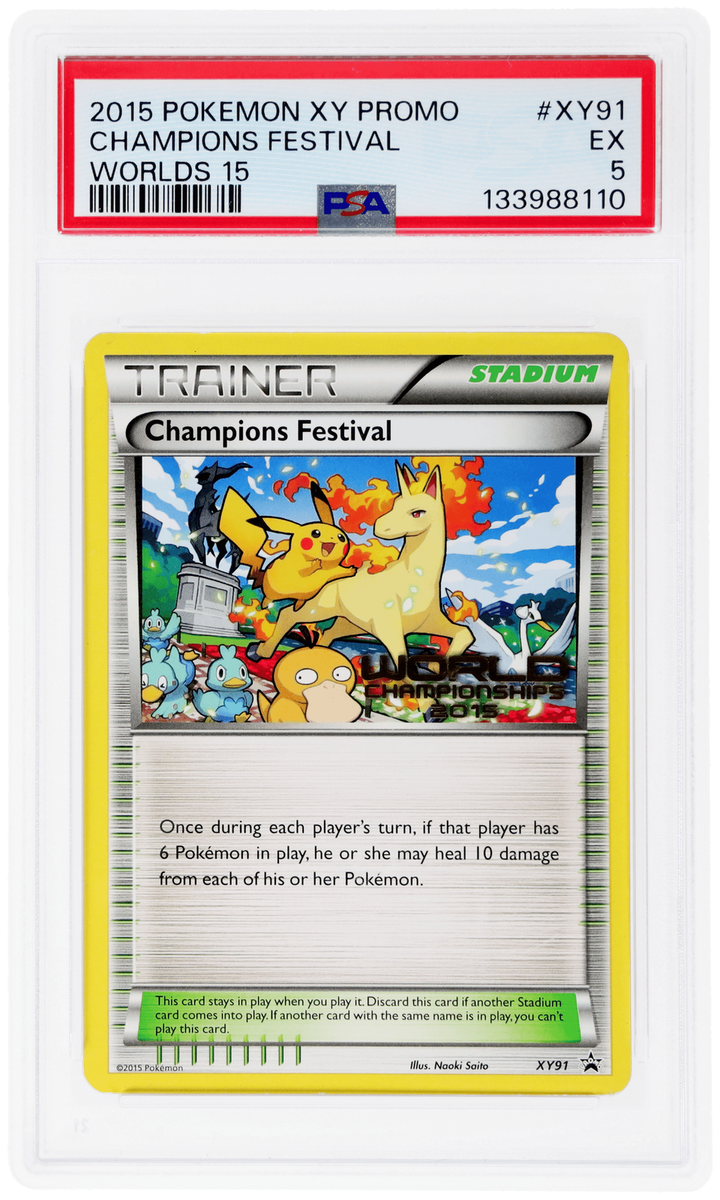 2015 Pokemon World Championship Champions Festival #XY91 PSA 5 | eBay