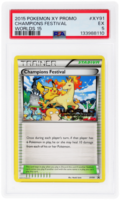2015 Pokemon World Championship Champions Festival #XY91 PSA 5 | eBay