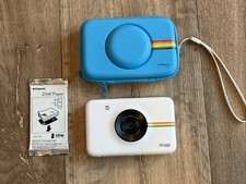 Polaroid Snap Digital Camera Instant Print, White,Case Tested No Charger Nice
