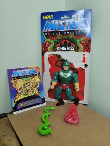 King Hiss 100% Complete He-Man Masters of the Universe MOTU 1986 Mattel Vintage