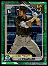 2024 Bowman Chrome Prospects GREEN LUNAR J.D. Gonzalez San Diego Padres #BCP-111