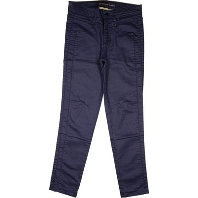 s.Oliver 36 L28 Jeans Trousers Purple Womens Selection Stretch Leather Look Skinny W28 S