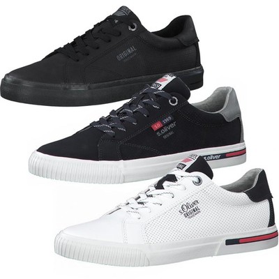 S. Oliver Sneaker 13630 Herren Freizeitschuhe Schuhe weiß blau soft foam Fußbett