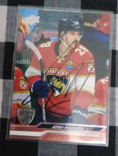 Josh Mahura Signed Hockey Card Florida Panthers