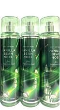 3 bath  body works vanilla bean noel fine fragrance mist 8oz