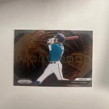 2024 Panini Prizm - Fireworks #8 Cole Young (RC)