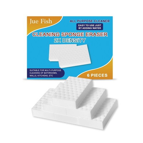 Jue FISH Esponja de Limpieza Borrador Magic Nano Limpieza Cocina Esponja 1-5X*6 piezas/ - Imagen 20 de 20