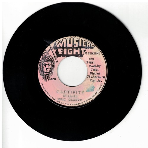 #131 SKA REGGAE 45 MUSICAL FIGHT LABEL ERIC CLARKE " CAPTIVITY " - Picture 2 of 3
