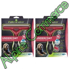 2-Packs FURminator Undercoat Deshedding Tool X-Large Dogs Long Hair T691658