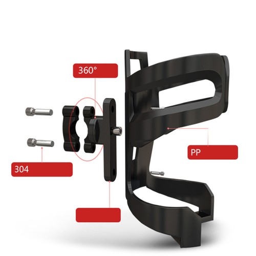 Water Bottle Drink Cup Holder Auto Motorbike Cup Holder Beverage Quick Release - 第 4/11 張圖片