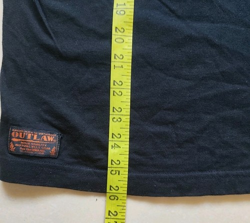 Rare Outlaw High Quality Motorcycle Gear By Corin Japan Mens Raglan T-shirt - Picture 8 of 16