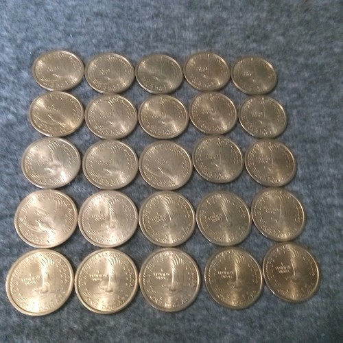 2000-P Sacagawea Native American Golden Dollar Full Roll $25 Some Uncirculated - Picture 6 of 6