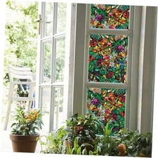  346-0647-4PK Self-Adhesive Privacy Glass Window Film, 4 Rolls - 17" x 78" Each