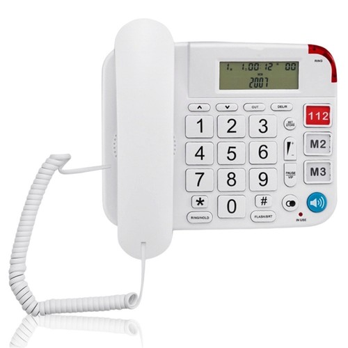Przyjazny seniorom telefon z dużym przyciskiem z wygodnym uchwytem i głośnymi ostrzeżeniami - Zdjęcie 7 z 14