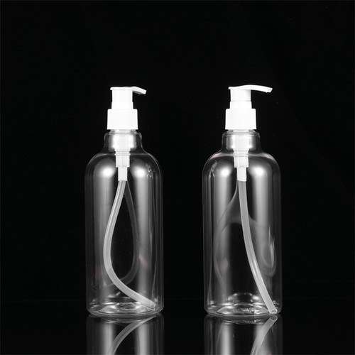 Botellas dispensadoras recargables transparentes de 500 ml 3 piezas con cabezal de bomba blanco - Imagen 3 de 11