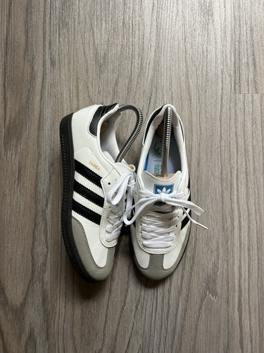 Adidas Samba Vegan Low White Gum Braun Schwarz Grau Leder Herren Größe 6,5 FW2427 - Bild 1 von 6