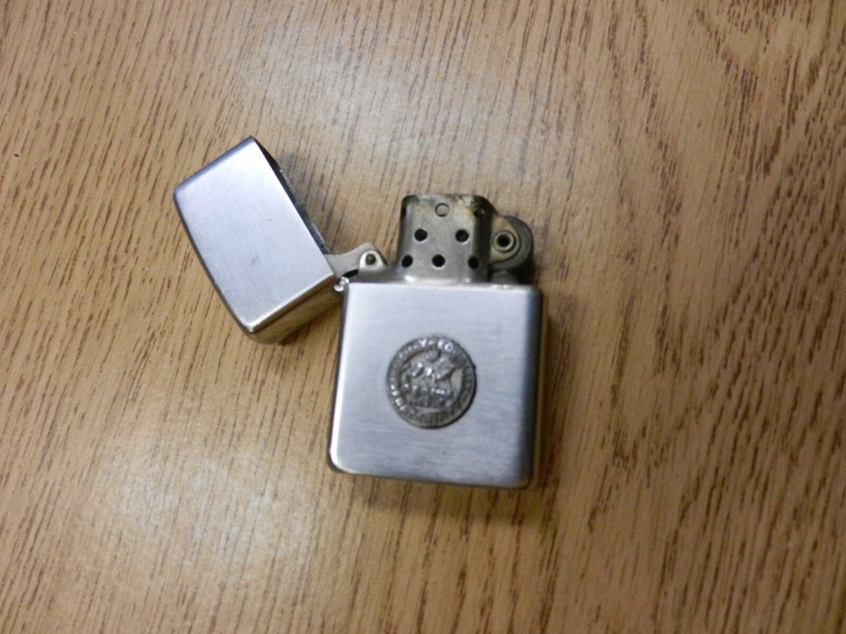 Vintage Zippo 2032695 Lighter Raised Emblem O.S.O. Liberty