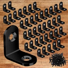 40PCS L Bracket Corner Brace Sets, Stainless Steel Corner Bracket, 90 Degree Rig