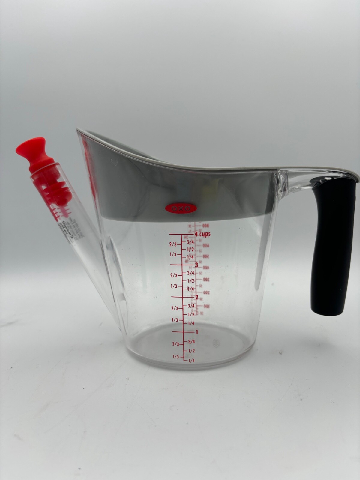 OXO Good Grips Fat Separator 1L gravy jug VGC dishwasher safe with