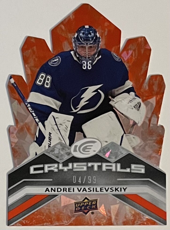 Andrei Vasilevskiy 2021-22 Upper Deck Ice - Ice Crystals Orange /99