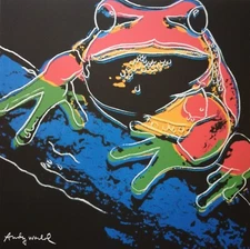 1980s Andy Warhol Signed Limited Edition Lithograph - Frog