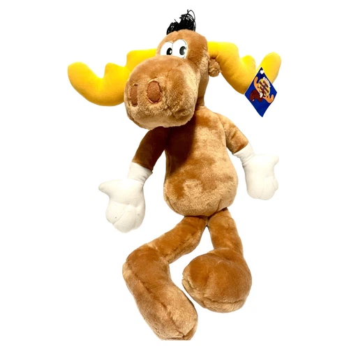 Vintage 1999 24” Plush Bullwinkle The Adventures of Rocky and Bullwinkle w/ Tag