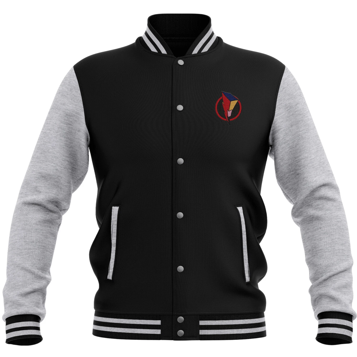 Power Rangers Bolt Patch Varsity Jacket