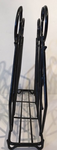 Napkin Holder Plastic Coated Metal BLACK Kitchen Abstract initia S Circle People - Picture 2 of 5