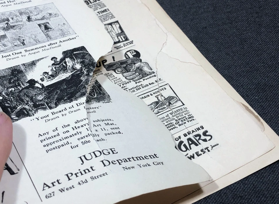 Antique JUDGE Magazine August 1924 Right Stick on Approach Art Deco Cover - Image 3 of 3