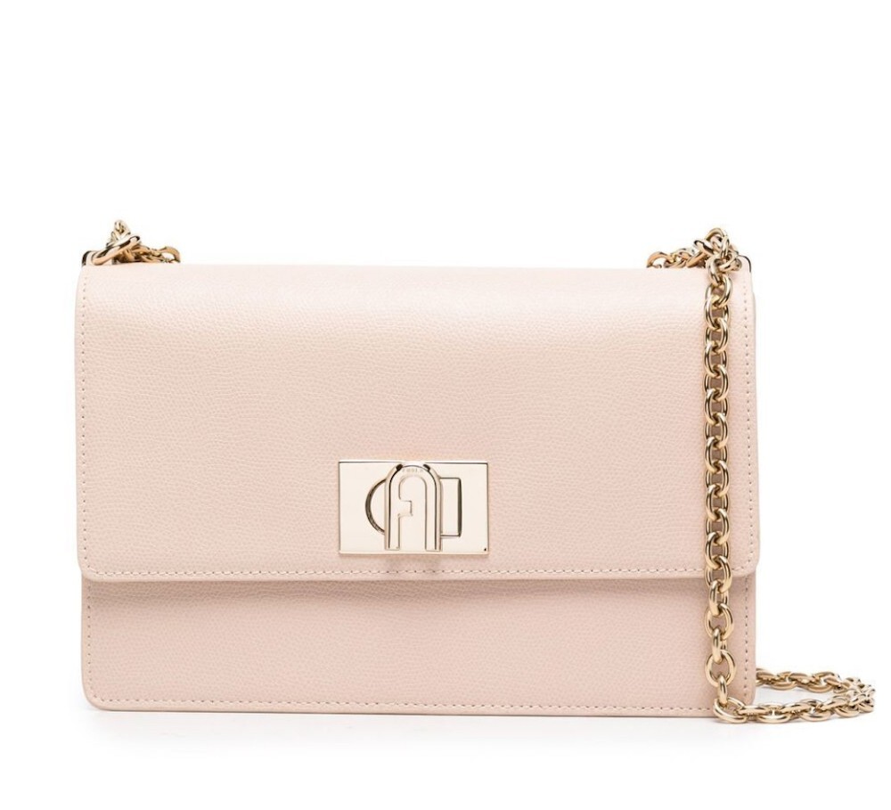 FURLA 1927 LOGO LEATHER CROSSBODY SHOULDER BAG