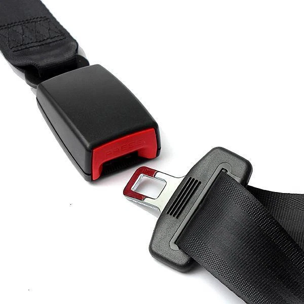 Auto Car Racing Black 3 Point Front Safety Automatic Retractable Lap Seat Belts - Image 4 of 4