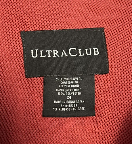 2009 US Open Supervisor Hooded Vented Red Windbreaker Men's Medium - Picture 7 of 11
