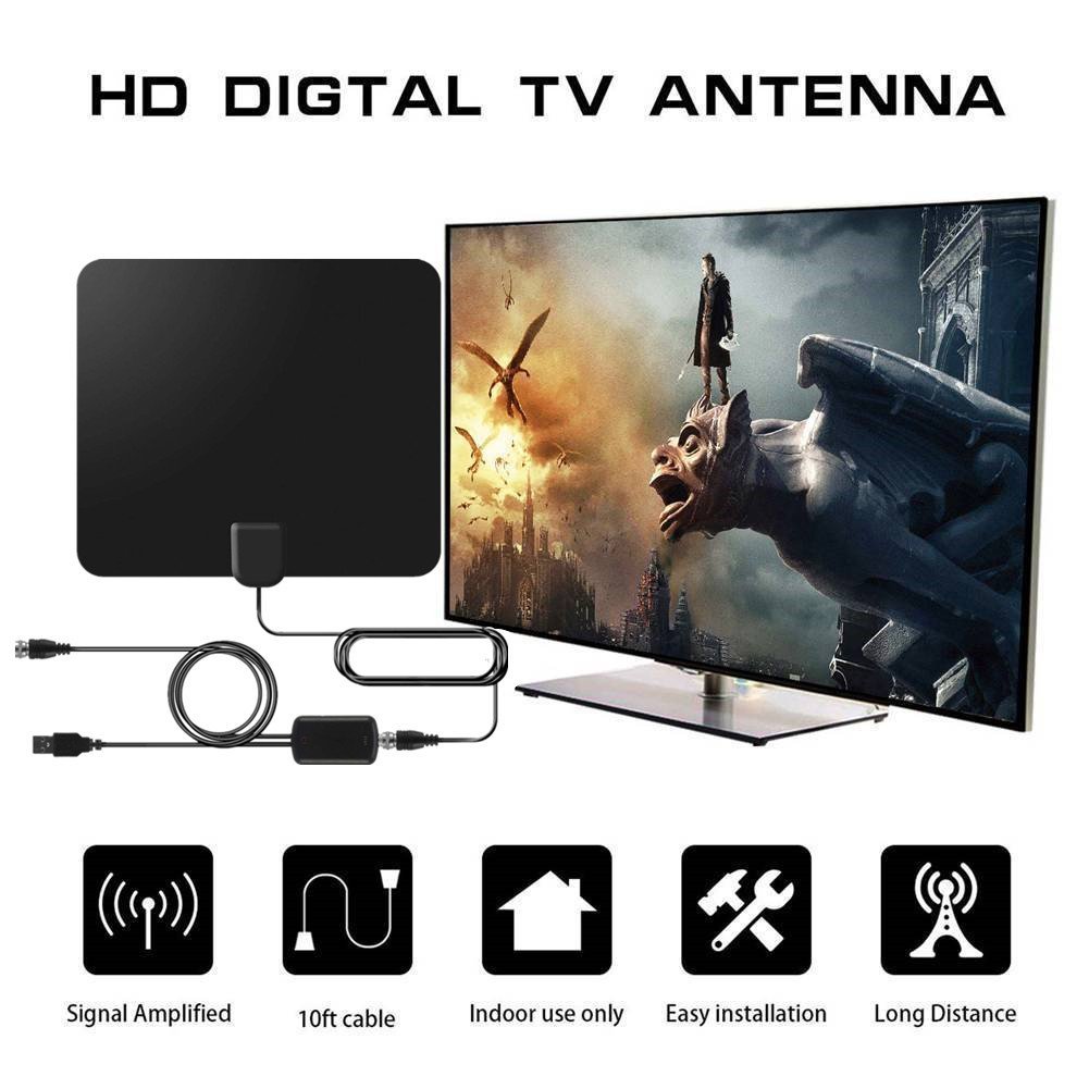 Digital HDTV HDTV Digital TV Antenna Amplified 80 Mile Range 4K HD VHF UHF Indoor Antenna D c6d93b Digital HDTV HDTV Digital TV Antenna Amplified 80 Mile Range 4K HD VHF UHF Indoor Antenna D c6d93b