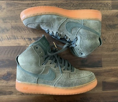 Nike Air Force 1 High 07 LV8 Sz 9.5 Suede Vintage Green | eBay