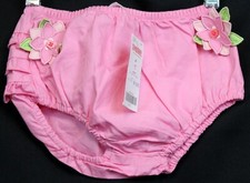 NWT 2006 Gymboree Island Fun Pink Bloomers Diaper cover Flowers sz 2T Ruffles